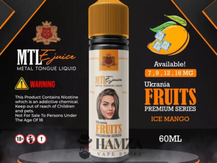 Metal Tongue E Liquid Mtl Ice Mango - ميتال تانج مانجو ساقع Egyptian
