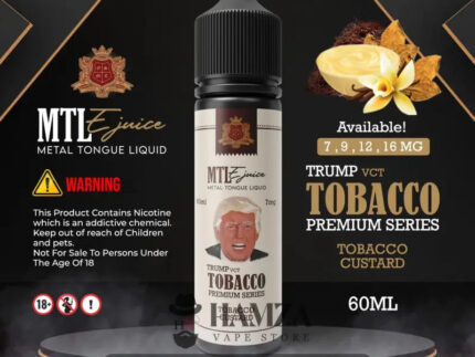 Metal Tongue E Liquid Mtl Tobacco Custard - ميتال تانج توباكو كاسترد Egyptian