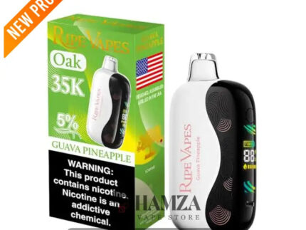 Ripe Vapes Oak Disposable up to 35000 Puff Guava pineapple - رايب فيب أوك ديسبوزابل 35000 باف جوافة أناناس - 35000 / 2%