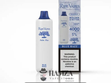 Ripe Vapes Palm Plus 4000 Puff Blue Razz - رايب فيب بالم بلس 4 ألاف بف بلو راز - 4000 / 5% - Disposable