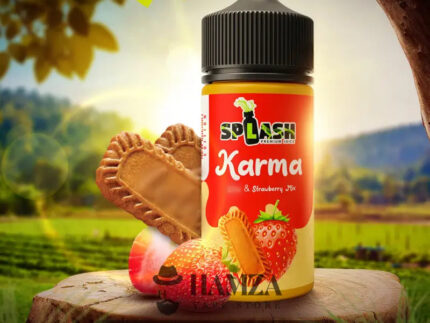 Splash Karma Caramel Biscuits Strawberry - سبلاش بسكويت لوتس فراولة Egyptian Liquid