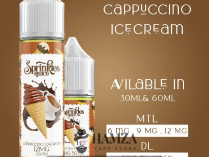 Sprinkles E Juice Cappuccino Ice Cream - سبرينكلز ايس كريم كابوتشينو Egyptian Liquid