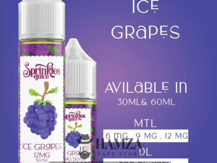 Sprinkles E Juice Ice Grapes - سبرينكلز عنب ساقع Mtl (60Ml) / 6Mg Egyptian Liquid