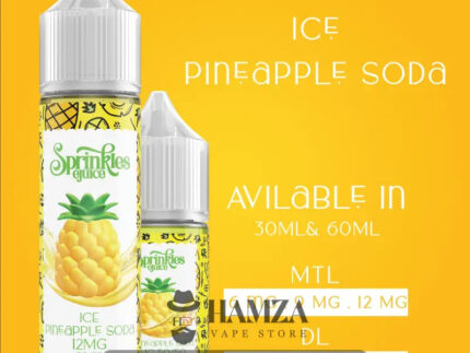 Sprinkles E Juice Ice Pineapple Soda - سبرينكلز صودا اناناس ساقع Mtl (60Ml) / 6Mg Egyptian Liquid