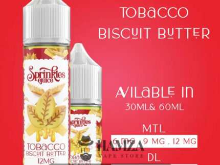Sprinkles E Juice Tobacco Biscuit Butter - سبرينكلز توباكو بسكويت زبدة Egyptian Liquid