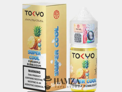 Tokyo E Juice SaltNic Super Cool Pineapple bubble gum - طوكيو سولت سوبر كوول أناناس بابل جم Premium Liquid