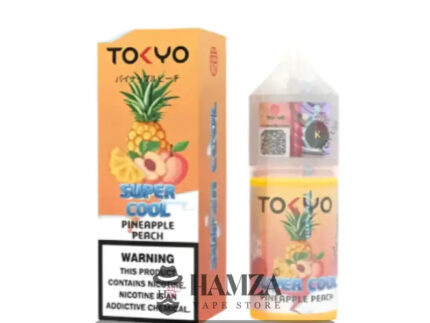 Tokyo E Juice SaltNic Super Cool Pineapple peach - طوكيو سولت سوبر كوول أناناس خوخ Premium Liquid