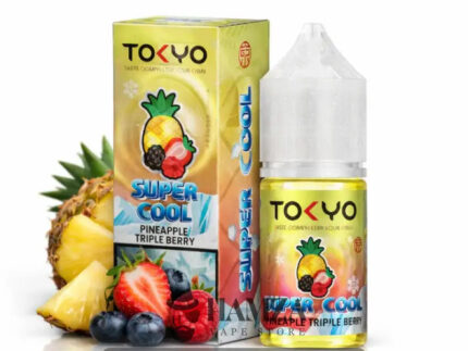 Tokyo E Juice SaltNic Super Cool Pineapple triple berry - طوكيو سولت سوبر كوول أناناس ميكس توت - Premium Liquid