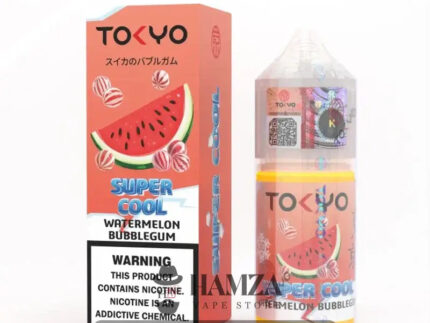 Tokyo E Juice SaltNic Super Cool Watermelon bubble gum - طوكيو سولت سوبر كوول بطيخ بابل جم Premium Liquid