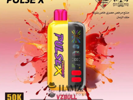 Tugboat Disposable PulseX 50K Puff VZBull - تاجبوت ديسبوزابل بالس اكس 50 ألف بف فاكهة حمضية ساور - 50000 / 20MG