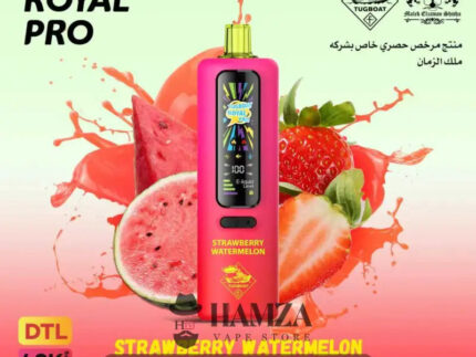 Tugboat Royal Pro Disposable 40K Puffs Strawberry watermelon - تاجبوت ديسبوزابل 40 الف بف فراولة بطيخ - 40000 / 3mg