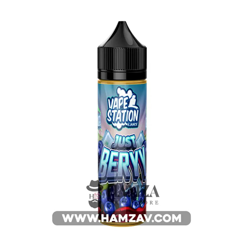 Vape Station Just Berry - فيب ستيشن ميكس بلوبيري بارد Dl (60Ml) / 3Mg Egyptian Liquid
