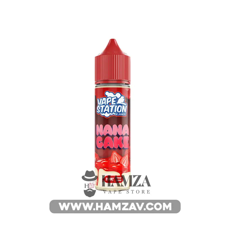 Vape Station Nana Cake - فيب ستيشن تشيز كيك فراولة Dl (60Ml) / 3Mg Egyptian Liquid
