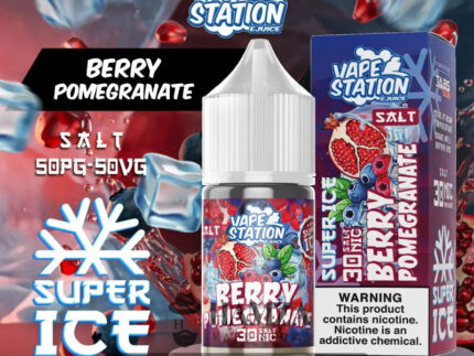 Vape Station SaltNic Super Ice Berry Pomegranate فيب ستيشن سولت سوبر ايس بيري رمان Egyptian Liquid