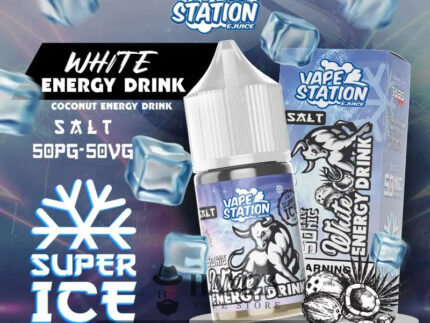 Vape Station Saltnic Super Ice White Energy Drink - فيب ستيشن سولت سوبر ايس