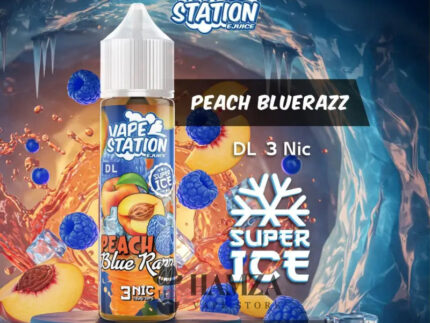 Vape Station Super Ice Peach Blue Razz - فيب ستيشن سوبر ايس خوخ توت ازرق ساقع Egyptian Liquid