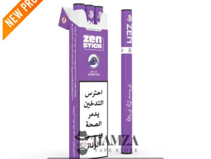Zen Stick Disposable Vape Grape ice - زين ستيك ديسبوزابل فيب عنب أيس - 20MG - Disposable