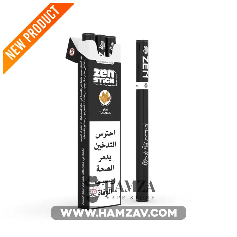 Zen Stick Disposable Vape Tobacco - زين ستيك ديسبوزابل فيب توباكو - 20MG - Disposable
