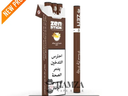 Zen Stick Disposable Vape Vanilla Custard Tobacco - زين ستيك ديسبوزابل فيب فانيلا كاسترد توباكو - 20MG - Disposable