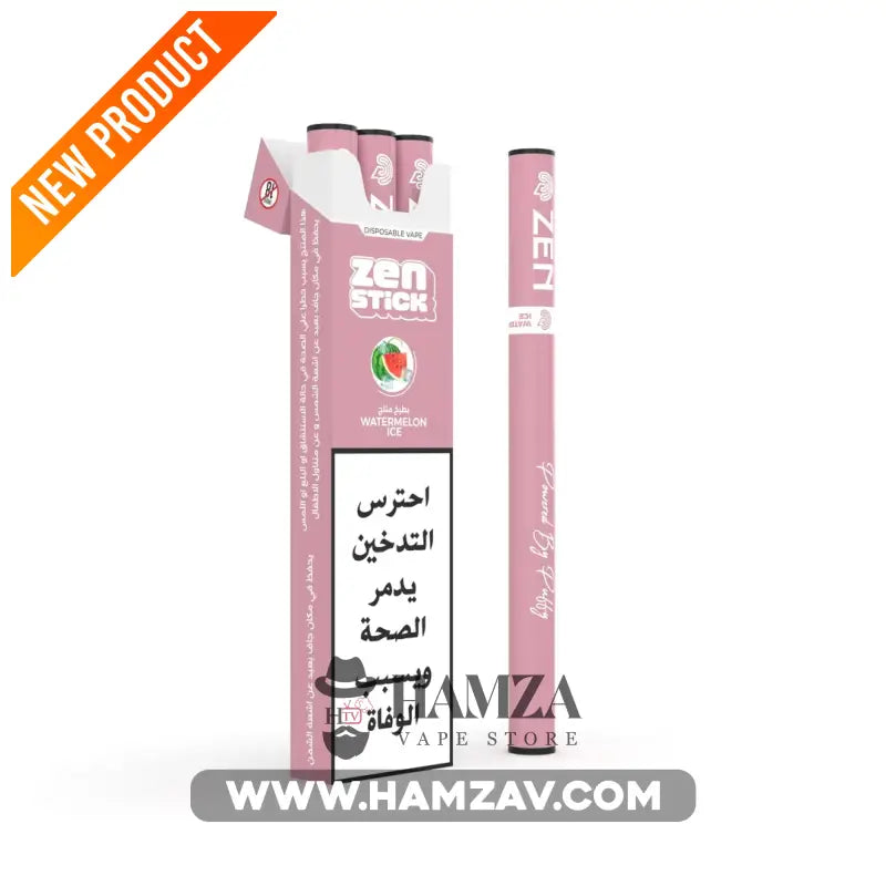 Zen Stick Disposable Vape Watermelon ice - زين ستيك ديسبوزابل فيب بطيخ أيس - 20MG - Disposable